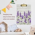thumbnail image 6 of FMSHPON Purple Lavender White Wooden Board Clipboard Hardboard Wood Nursing Clip Board and Pull for Standard A4 Letter 13x9 inches, 6 of 7