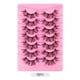 thumbnail image 2 of Fiudx Extensiones de Pestañas, Pestañas Postmortems de Visón de Lujo, Pestañas Postizas de Gruesas y Rizadas, Maquillaje para Fiestas Informales, Sesión de Fotos de Boda, Diseño Reutilizable de Larga, 2 of 2