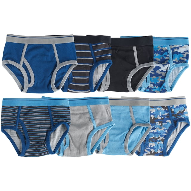 Calzoncillos Trimfit de algodón para niños, talla XS, azul/gris (2 a 4 años)
