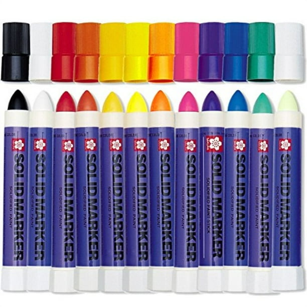 Solid Paint Marker 12 Color Set
