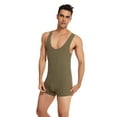 thumbnail image 1 of Body deslizante para hombre, faja moldeadora para fitness: leotardo de lucha libre para deportes y entrenamiento, 1 of 7