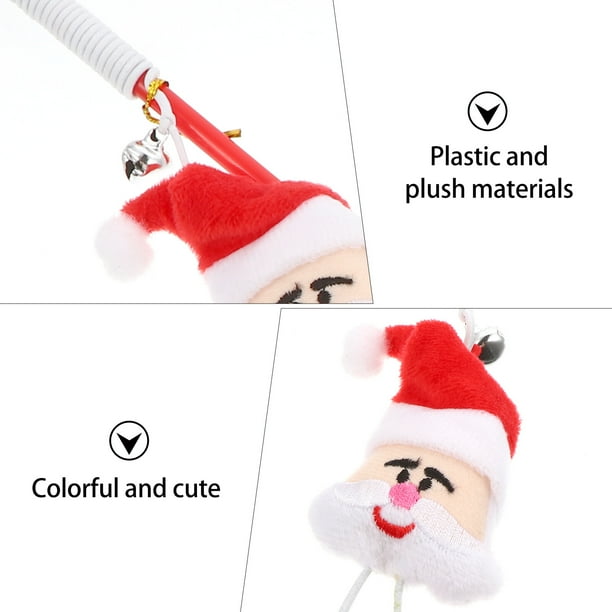 GOOHOCHY Juego de 8 calcetines navideños para gatos, juguetes interactivos para mascotas