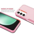 thumbnail image 5 of Samsung Galaxy S23 FE Case with Tempered Glass Screen Protector, Tekcoo Heavy Duty Rugged Shockproof Full Body Protective 2-IN-1 Phone Case Cover for Galaxy S23 FE, Pink, 5 of 9