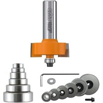CMT 835.501.11 Variable Depth From 1/8-Inch to 1/2-Inch, 1/2-Inch Cutting Height, 1/2-Inch Shank Rabbeting Router Bit Set