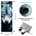 thumbnail image 4 of Wolf Gym Towel with Storage Bag, 72.8"x26.8", Suitable for Yoga, Pilates, Fitness, etc. - Yoga Towel, Yoga Towels, Yoga Mat Towel, 4 of 6