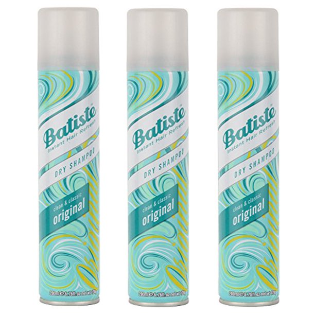 3 Pack Batiste Dry Shampoo, Clean and Classic, 6.73 Oz (200ml) Each