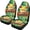 Frog Pattern, variant on XYZCANDO Soft Front Seats Protector Van Truck Car, Comfortable Decorative Car Seat Protector 2 Pack Polyester Horse