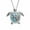 Silver, variant on Weloille Two-tone Turtle Necklace Chain Necklace Animal Necklace Tutrle Jewelry Metal Locket Pendant Necklace Link Chain Rhinestone Choker Necklace Fashionable Necklace