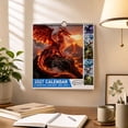 thumbnail image 7 of LEFXSMR 2027 Desk Calendar, 8.27"x8.27" Dragon Spiral Bound Decorative 12-Month Planner Desk Calendar, Calendar for Study Office Home Decor Gifting, 7 of 7