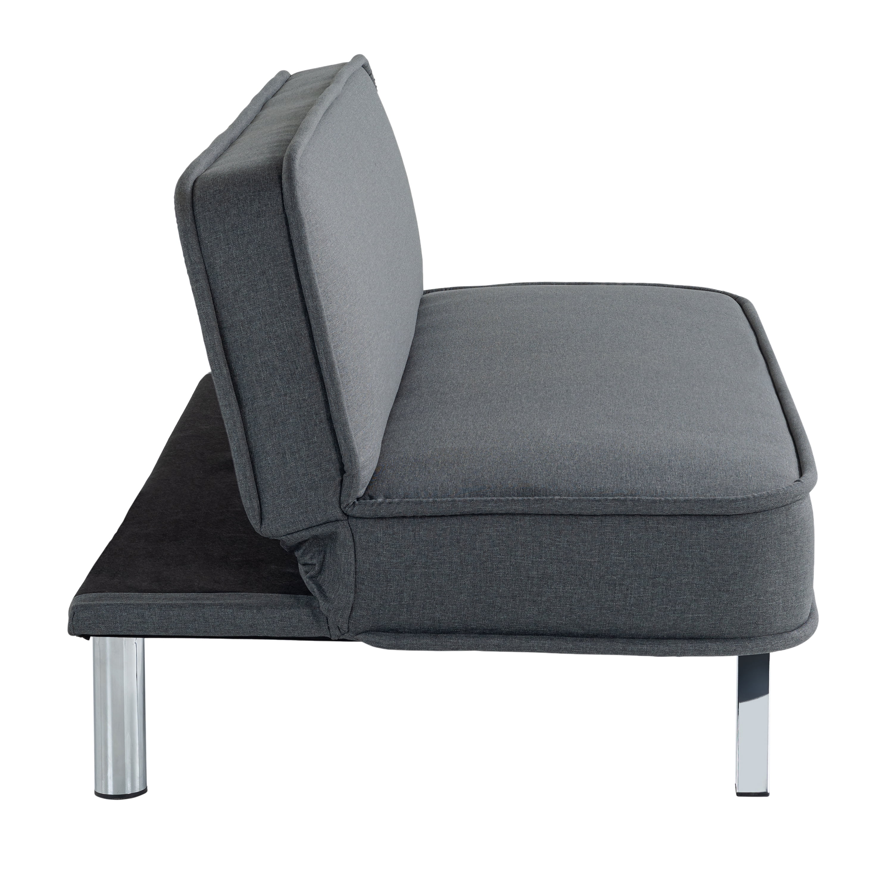 Serta Toronto Modern Convertible Sofa, Charcoal Woven Fabric