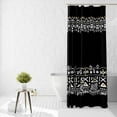 thumbnail image 5 of Western Aztec Shower Curtain Black Boho Vintage Shower Curtain with 12 Hooks Abstract Geometric Pattern Southwest Aztec Waterproof Fabric Shower Curtain for Bath Decor (black, 72''''x 72''''), 5 of 6