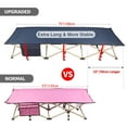 thumbnail image 4 of REDCAMP Extra Long Folding Camping Cots for Kids/Teens/Adults, Portable Cot Sleeping Bed Travel Cot, Navy 75", 4 of 5