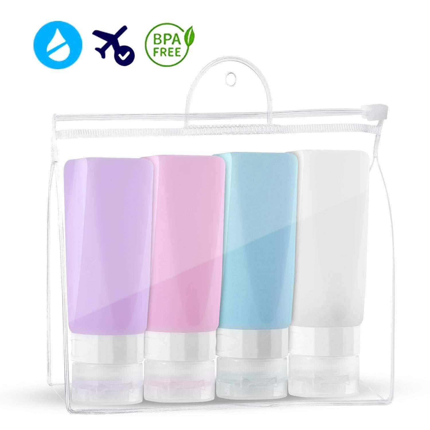 refillable silicone travel bottles