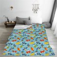 thumbnail image 5 of Pofeuu Artoon Transport Print Ultra-Soft Micro Fleece Blanket,for Bed Or Sofa,All Season Throw Blankets Flannel Blanket-40"x30", 5 of 7