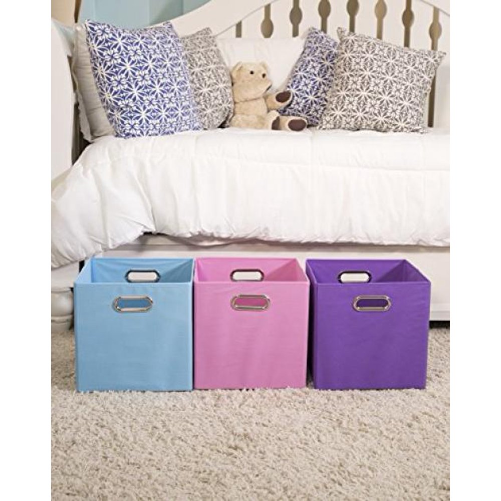 Modern Littles Solid Purple Bin bundled with Solid Pink Bin and Solid
