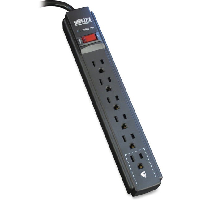 Tripp Lite Surge Protector Power Strip 120V 6 Outlet 6' Cord 790 Joule