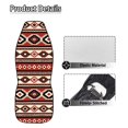 thumbnail image 6 of COEQINE Car Seat Cover for Women Men, Non-Slip Front Bench Protection Breathable Auto Accessories Universal Fit Most Vehicles, Southwest Aztec Beige Red, 6 of 7