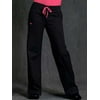 MED COUTURE Women Signature Drawstring Pant, Color: Black With Raspberry, Size: M (8705P-BKRS-M)