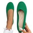 thumbnail image 6 of WZEIIOT Womens Knit Ballet Flats Round Toe Slip On Comfortable Walking Shoes Casual Summer Daily, 6 of 8