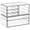 large 6 Drawers, variant on Large 10 Drawers Cabinet Organizer, Stackable Plastic Storage Bins for Vanity Bathroom Pantry Office