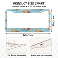 thumbnail image 4 of 2-Pack Aluminum License Plate Frame with 2 Holes for GM License Plate Cover with Free Screws Little Mermaids and Seashells, 4 of 8