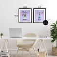 thumbnail image 3 of Stupell Industries Fragrance Perfumes on Purple 2 Piece Black Framed Print Under Glass Set design by Susan Lugar, 16 x 13, 3 of 10