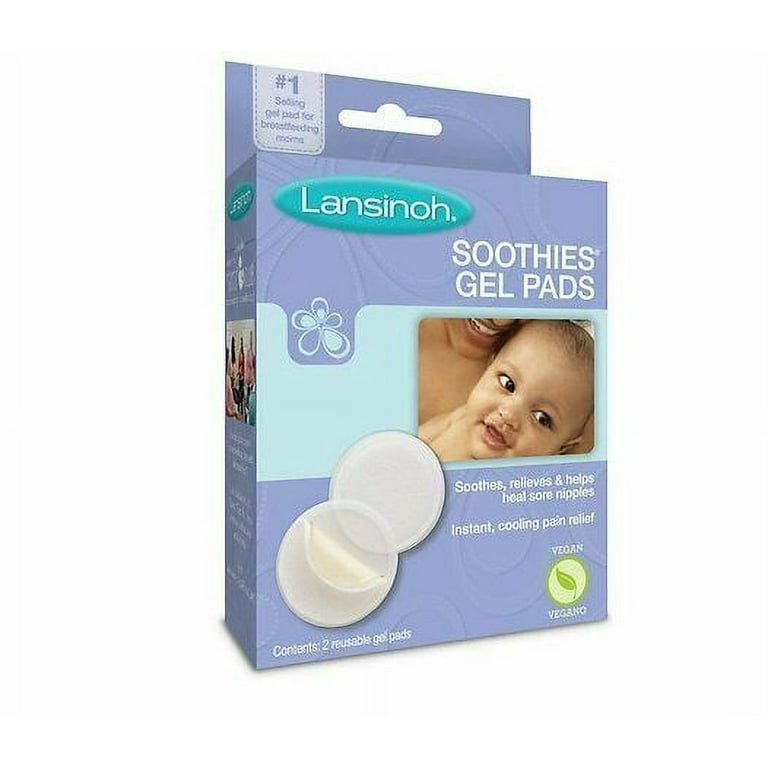 Lansinoh Soothies Breast Gel Pads For Instant Nipple Relief, 2 Pads, 4-Pack