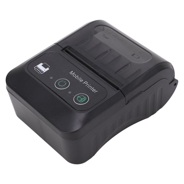 Impresora térmica de boletos, Mini impresora térmica de boletos USB inalámbrica portátil de 58 mm Impresora térmica de códigos QR Valor excepcional Jadeshay A
