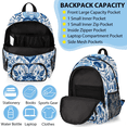thumbnail image 5 of Herdesigns Boho Floral Backpack with Lunch Box Vintage Floral Lightweight Large Travel Work Laptop Backpacks Set Casual Daypacks, 5 of 8