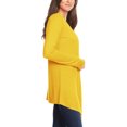 thumbnail image 2 of Women's Lightweight Casual Open Front Long Sleeve Solid Cardigan Office Wear S-3XL, 2 of 4