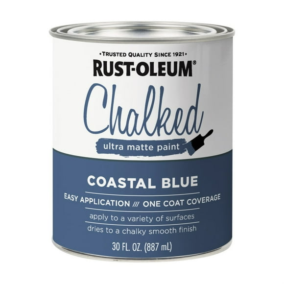 Rust-Oleum CHALK PAINT COAST BL 1QT (Pack of 2)