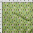 thumbnail image 3 of oneOone Polyester Lycra Light Green Fabric Baby Feeder|Moon & Cartoon Sheep Kids Diy Clothing Quilting Fabric Print Fabric By Yard 56 Inch Wide, 3 of 4