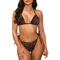 thumbnail image 2 of Suhoaziia Women Tankini Swimsuits 2 Piece Comfortable Fashion Cherry Swimsuit Women Tankinis Sets Bikini Underwear Tummy Control Ruched Ruffle 2 Pack Swimwear Size 2XL, 2 of 6
