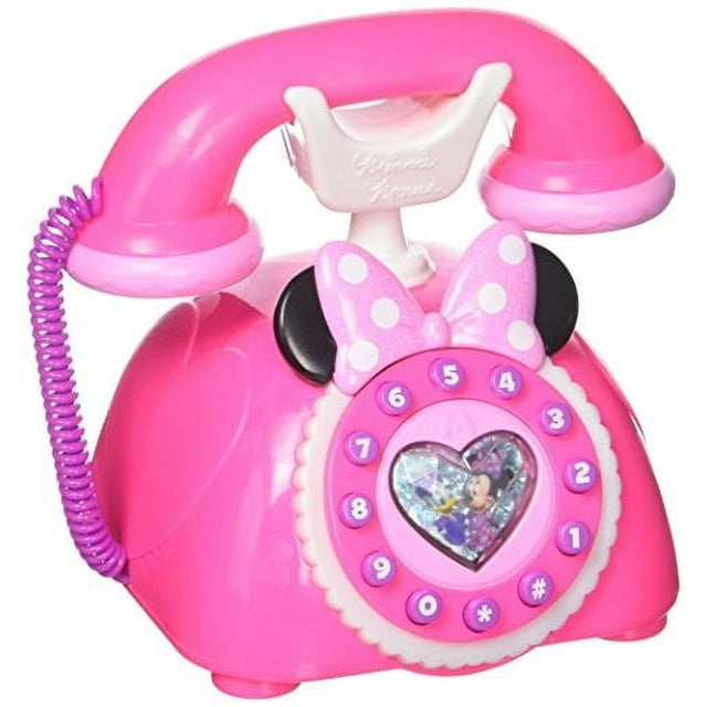 Teléfono Happy Helpers de Minnie Just Play Rosa Vintage
