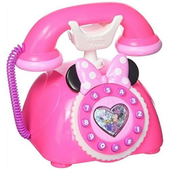 Teléfono Happy Helpers de Minnie Just Play Rosa Vintage