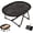 Black, variant on Elevated Cat Bed Hammock & Dog Cot, Foldable No-Assembly Pet Bed with Mesh for Indoors/Outdoors, Lightweight Raised Cot for Cats & Small Dogs (White)