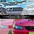 thumbnail image 2 of Unique Bargains 2 Set Red Universal Car Hood Pin Kit Hood Pin Lock Latch Catch Set Aluminum Alloy, 2 of 9