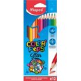 thumbnail image 1 of wqlpp-- Crayons de Couleur Classiques Color'Peps - 12 Couleurs Vives - Crayon de Coloriage Ergonomique Triangulaire - Pochette en Carton de 12 Crayons en Bois Certifiés FSC (183212), 1 of 4