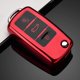 thumbnail image 1 of Funda para llave de coche roja, funda para llave de VW Golf Skoda, funda para llave de asiento, funda para llave de coche de TPU con botones, 1 of 5