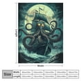 thumbnail image 4 of Autua Octopus Monster Blanket  Ocean Kraken Nautical Tentacles Super Soft Bedding Fleece Throw Blanket Microfiber Flannel Blankets Couch Sofa Warm Lightweight for Boys Girls 50x60in, 4 of 6