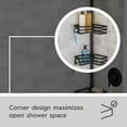 thumbnail image 5 of Better Homes & Gardens Tension Pole Shower Caddy, Resists Rust, 3 Tier Caddy, 5 - 9 ft, Matte Black, 5 of 5
