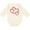 Natural, variant on Inktastic Three Red Hearts Boys or Girls Long Sleeve Baby Bodysuit