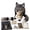 Wolf, variant on Fantasy Hood Hat DIY Crochet Kit,Complete Crochet Set for Beginners Adults,Animal Hood Hat Craft Kit with Premium Soft Yarn and Ergonomic Tools,Handmade Gift for Craft Lovers