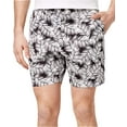 thumbnail image 3 of Men's Palm Print Poplin Shorts Blk 36, 3 of 5