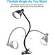 thumbnail image 2 of Lámpara de mesa LED con pinza para cama infantil, regulable, apagado automático, rotación flexible de 360° y función de memoria (negra)., 2 of 5