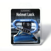 Blackstone Bicycle Helmet Lock with Reminder Cable Uninversal Anti-theft Safety Combination Carabiner Style Lock for E-bike Helmet (Blue)