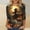 Multicolor plus size halloween tops a1, variant on Women Plus Size Halloween Round Neck 3/4 Sleeve Graphic Gothic Pullover Tops Casual Fall Winter Tunic Blouse Trendy Dressy Vacation Outfits, Multicolor M