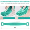 thumbnail image 3 of DEELLEEO Silicone Back Scrubber for Shower,Soft Bath Belt Scrubber,Body Brush For Bathing for Back Cleansing and Exfoliating, Back Massage and All Body to Remove Ash and Mud-Green, 3 of 7