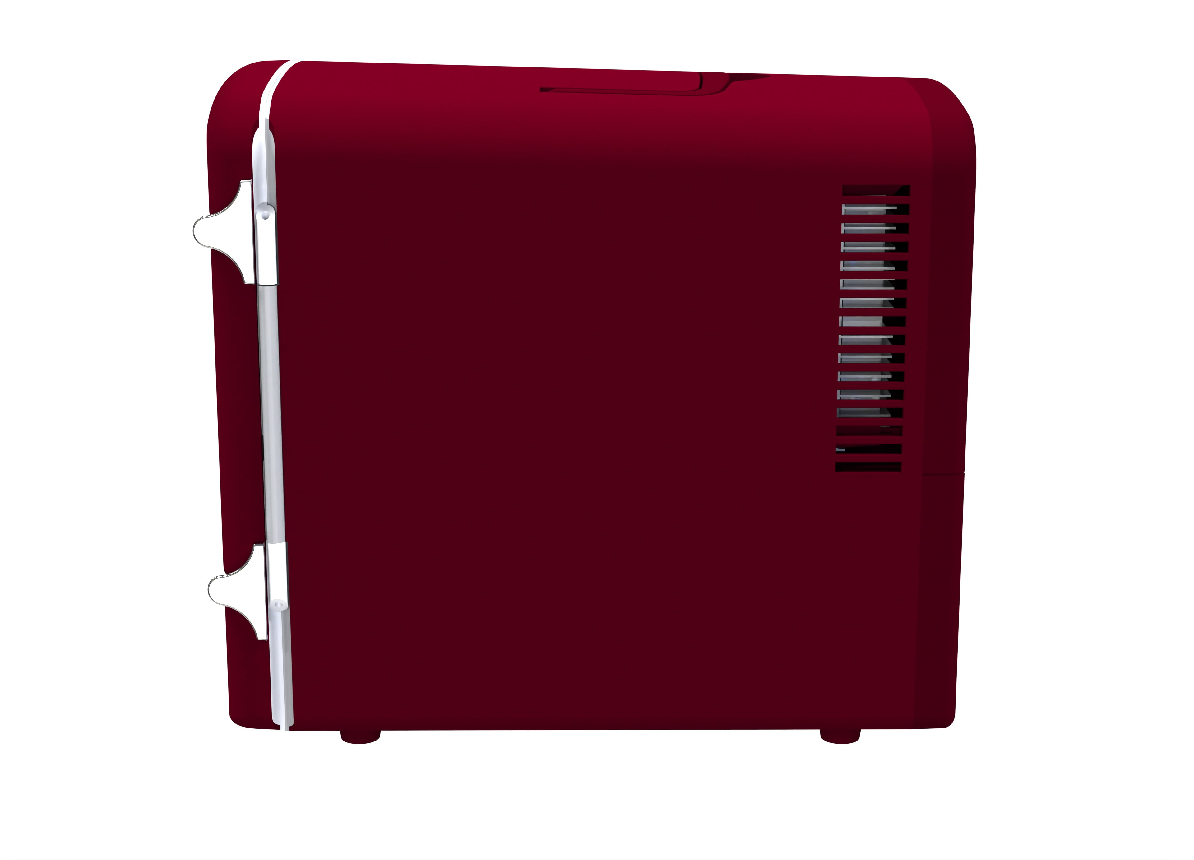 Frigidaire 9 Can Retro Mini Fridge, 6L Portable Personal Cooler with AC/DC Adapters, Skincare Fridge for Travel, Bedroom, Office, Dorm, Red