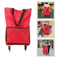 thumbnail image 4 of Sac Chariot Pliable Chariot de Magasinage Pliable avec Roues 1 Ensemble, 4 of 5